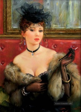 dame maske Ölbilder verkaufen - hübsche Dame KR 057 Impressionist